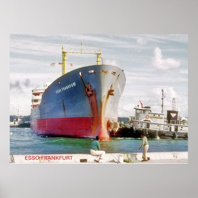 AFFICHE SS ESSO FRANKFURT (Devant)