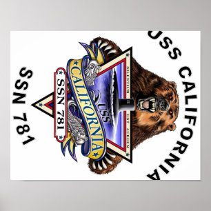 Affiche SSN 781 USS la Californie