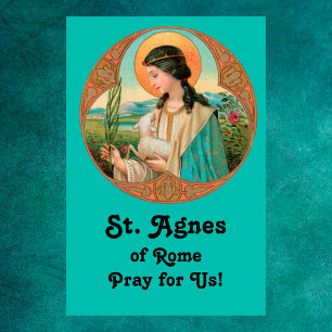 Affiche St. Agnes de Rome (BK 006) 24"x36"