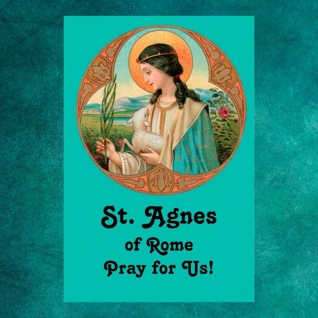 Affiche St. Agnes de Rome (BK 006) 24"x36" (Créateur téléchargé)