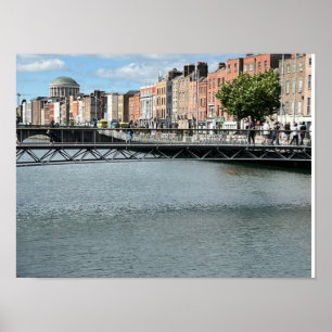 Affiche St Andrew's River Liffey Dublin Irlande Europe