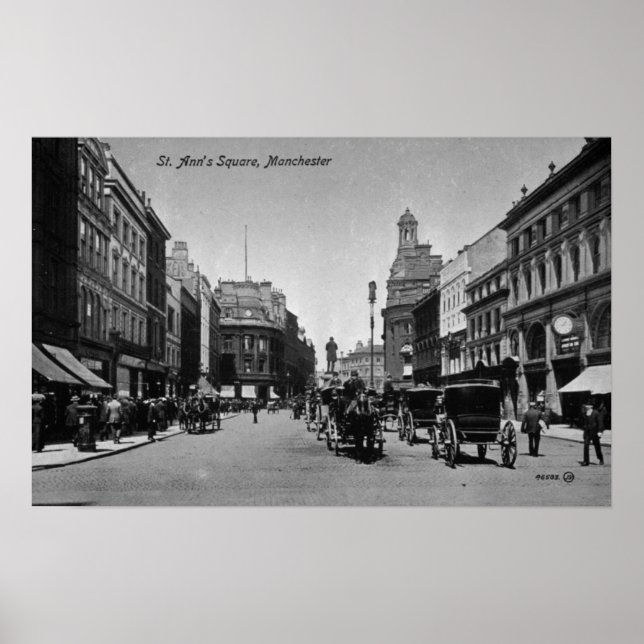 Affiche St. Ann's Carré, Manchester, vers 1910 (Devant)