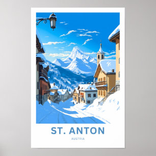 Affiche St. Anton Autriche Australie Imprimer
