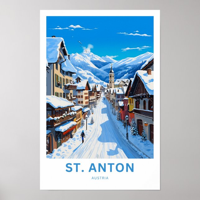 Affiche St. Anton Autriche Imprimer (Devant)