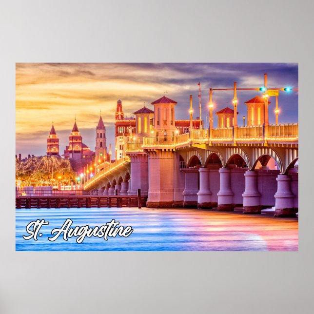 Affiche St. Augustine, Floride, USA (Devant)