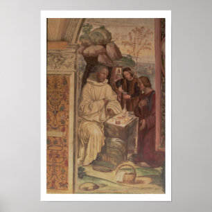 Affiche St Benoît contre un paysage, de la vie o