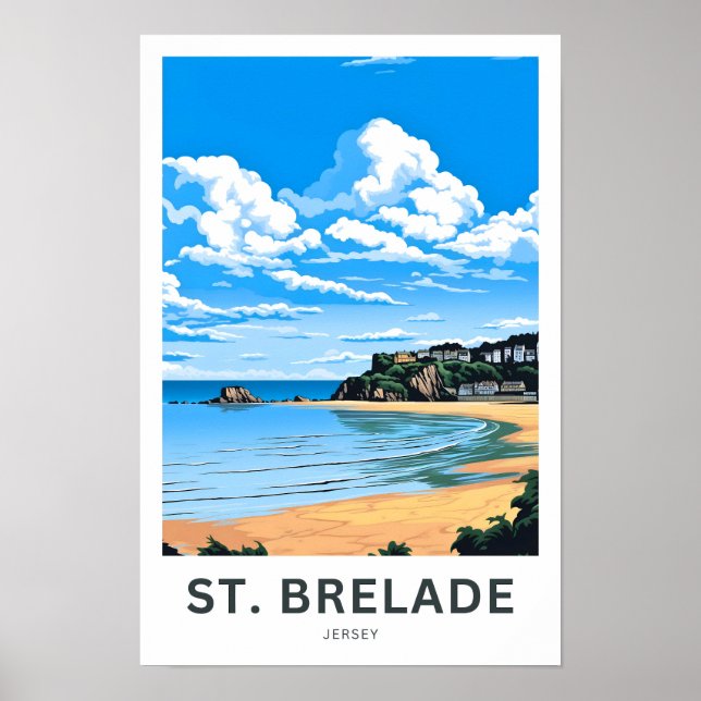 Affiche St. Brelade Jersey Travel Imprimer (Devant)