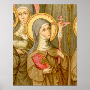 Affiche St. Colette de Corbie (SAU 027) 11"x14" seulement