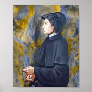 Affiche St Elizabeth Ann Seton Saint catholique