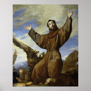 Affiche St Francis d'Assisi 1642