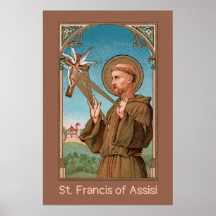 Affiche St. François d'Assise, Pater Seraphicus (SAU 040)