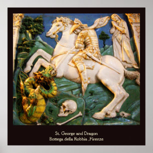 Affiche St. George, Dragon et Princesse