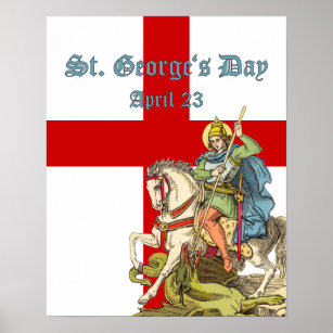 Affiche St. George sur le cheval (BS 01)
