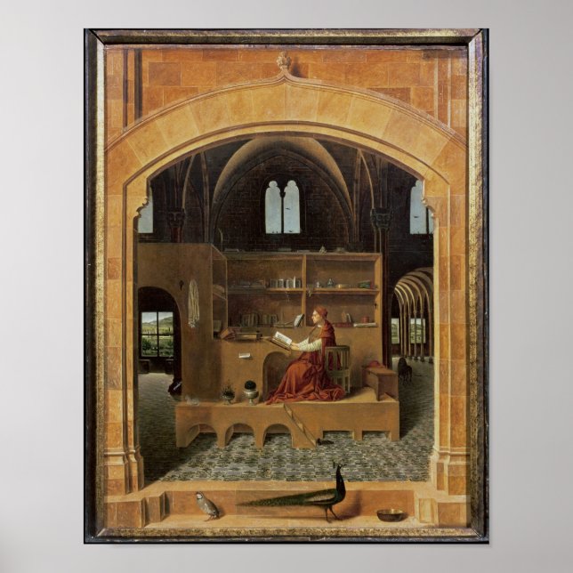 Affiche St. Jérôme dans son étude, c.1475 (Devant)