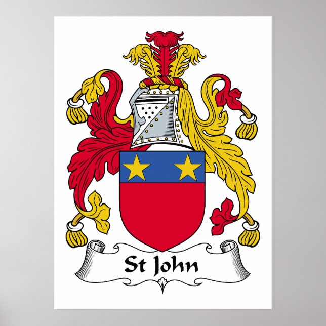 Affiche St John Family Crest (Devant)