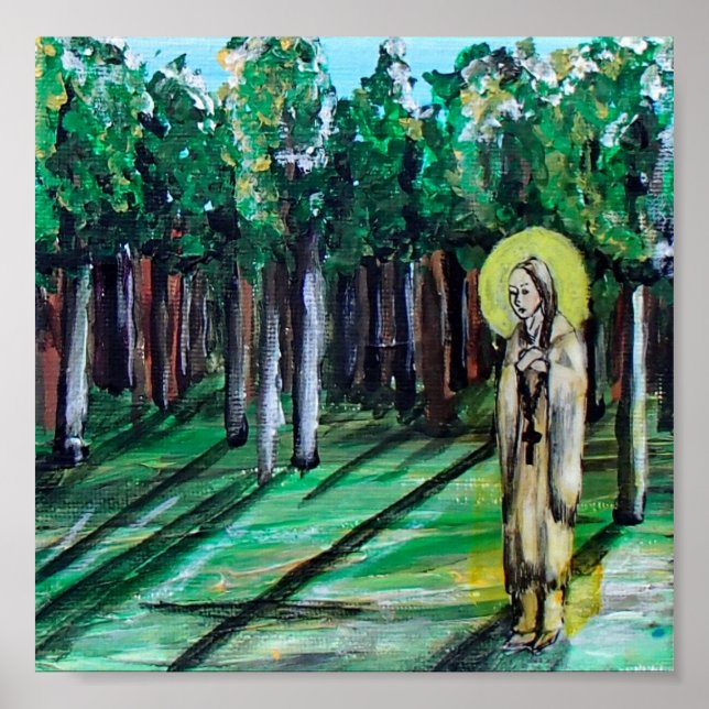 Affiche St. Kateri Tekakwitha, premier Saint amérindien (Devant)