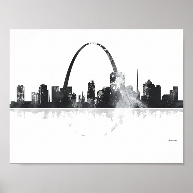 AFFICHE ST LOUIS, MISSOURI SKYLINE (Devant)
