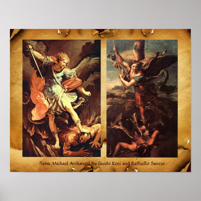 Affiche St MICHAEL ARCHANGEL VANGUISHING SATAN (Devant)