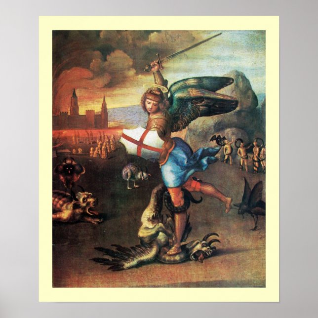 Affiche St MICHAEL ET LE DRAGON (Devant)