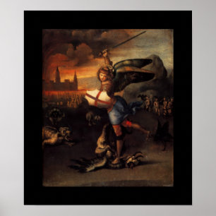 Affiche St MICHAEL ET LE DRAGON