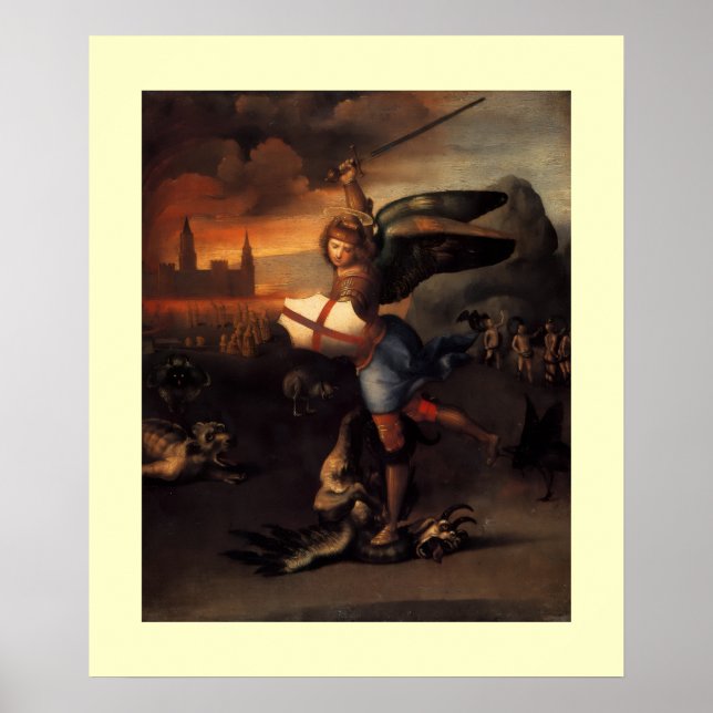 Affiche St MICHAEL ET LE DRAGON (Devant)