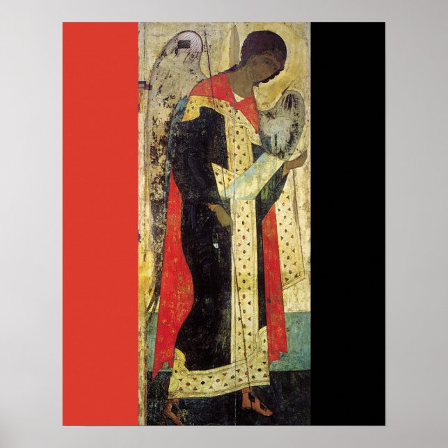 Affiche St Michael l'Archange Vladimir ROUGE ET NOIR (Devant)