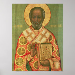 Affiche St. Nicholas, École de Moscou