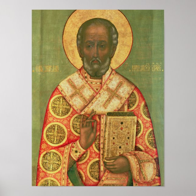 Affiche St. Nicholas, École de Moscou (Devant)