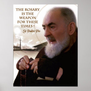 AFFICHE ST PADRE PIO
