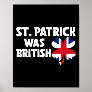 Affiche St Patrick Était Le Drapeau Britannique St patrick