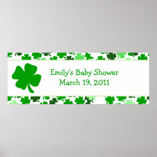 Affiche ST PATRICK'S DAY Baby shower / Anniversaire