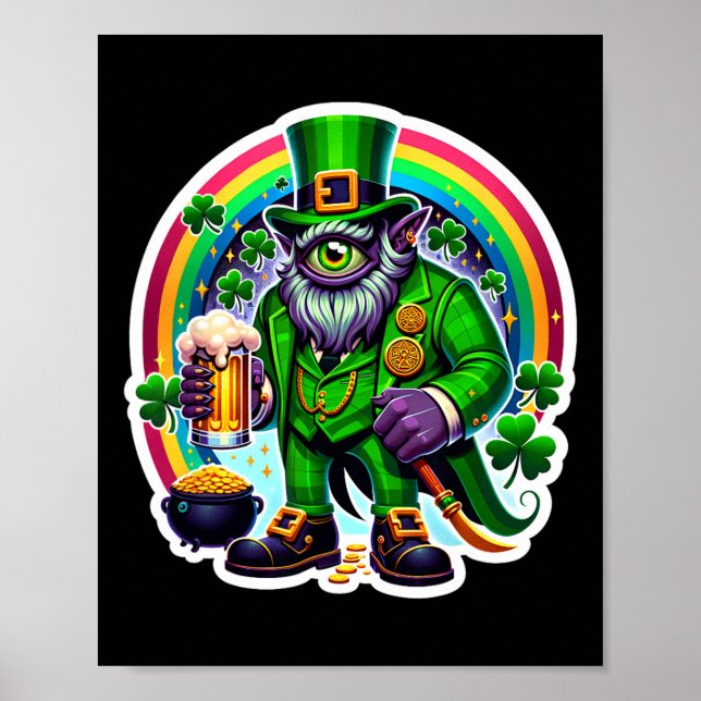 Affiche St Patrick's Day Bylor Of The Evil Eye Irish Demon (Devant)