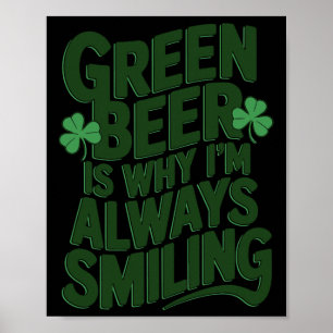 Affiche St Patricks Day Fierté Irlandaise Défilé du Trèfle