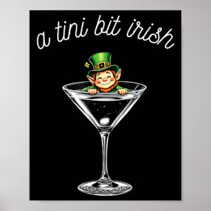 Affiche St patricks day lucky leprechaun femmes un tout pe