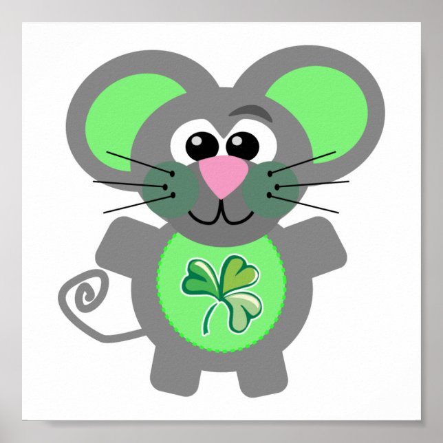 Affiche St. Patty&apos ; s Day Goofkins souris (Devant)