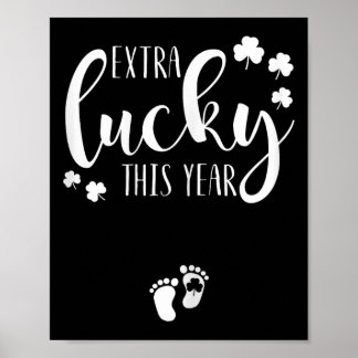 Affiche St Pattys Pregnancy Announcement St Patricks Day P