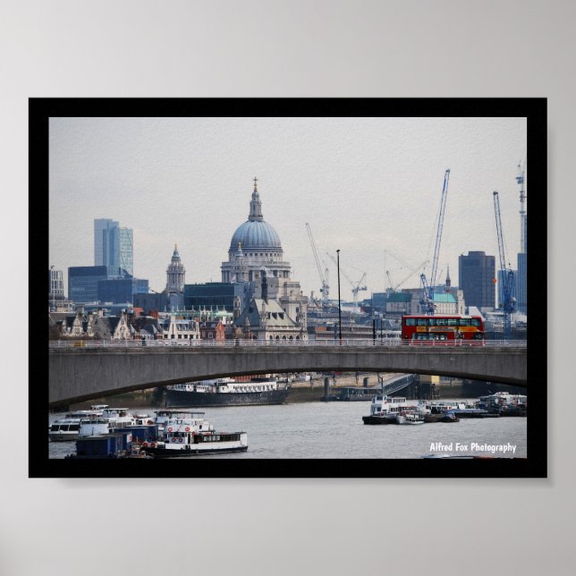 Affiche St. Paul’s et la Tamise (Devant)