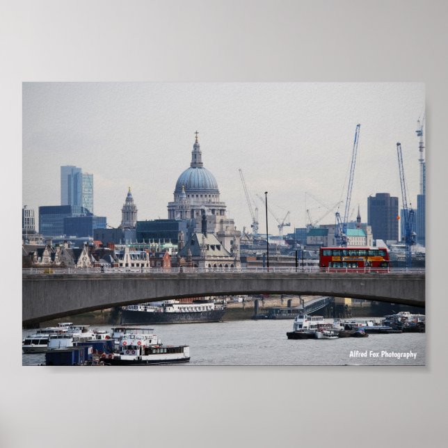 Affiche St. Paul’s et la Tamise (Devant)