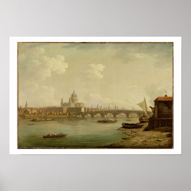 Affiche St. Paul's and Blackfriars Bridge, Londres, vers 1 (Devant)