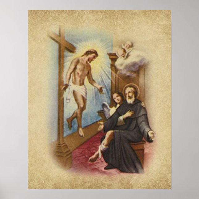 Affiche St. Peregrine Patron Saint du Cancer Patients (Devant)