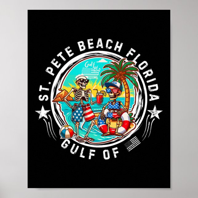 Affiche St. Pete Beach Floride Hommes Et Femmes (Devant)