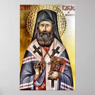 Affiche St Raphael de Brooklyn Orthodoxe Christian Print