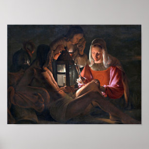 Affiche St. Sebastian Embraced by Irene, La Tour