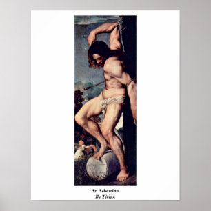Affiche St SebastiAn par Titian