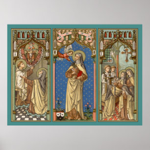 Affiche St. Teresa d'Avila (SAU 28) Tripartite