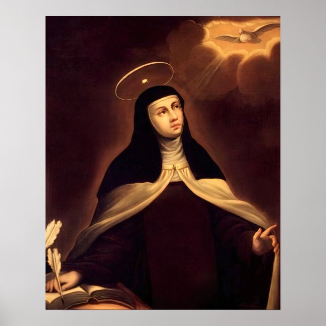 Affiche St Teresa de Avila Catholique Saint Therese Arco (Devant)