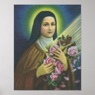 Affiche St. Therese of Lisieux Little Flower of Jesus