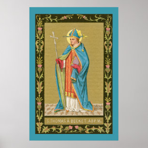 Affiche St. Thomas Becket avec épée en mitre (P 005)