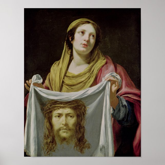 Affiche St. Veronica Holding the Holy Shroud (Devant)