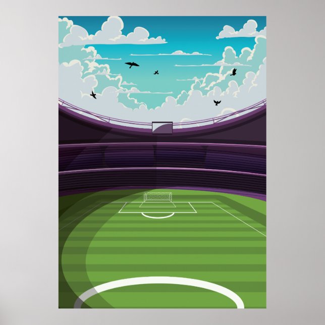 Affiche Stade de football (Devant)